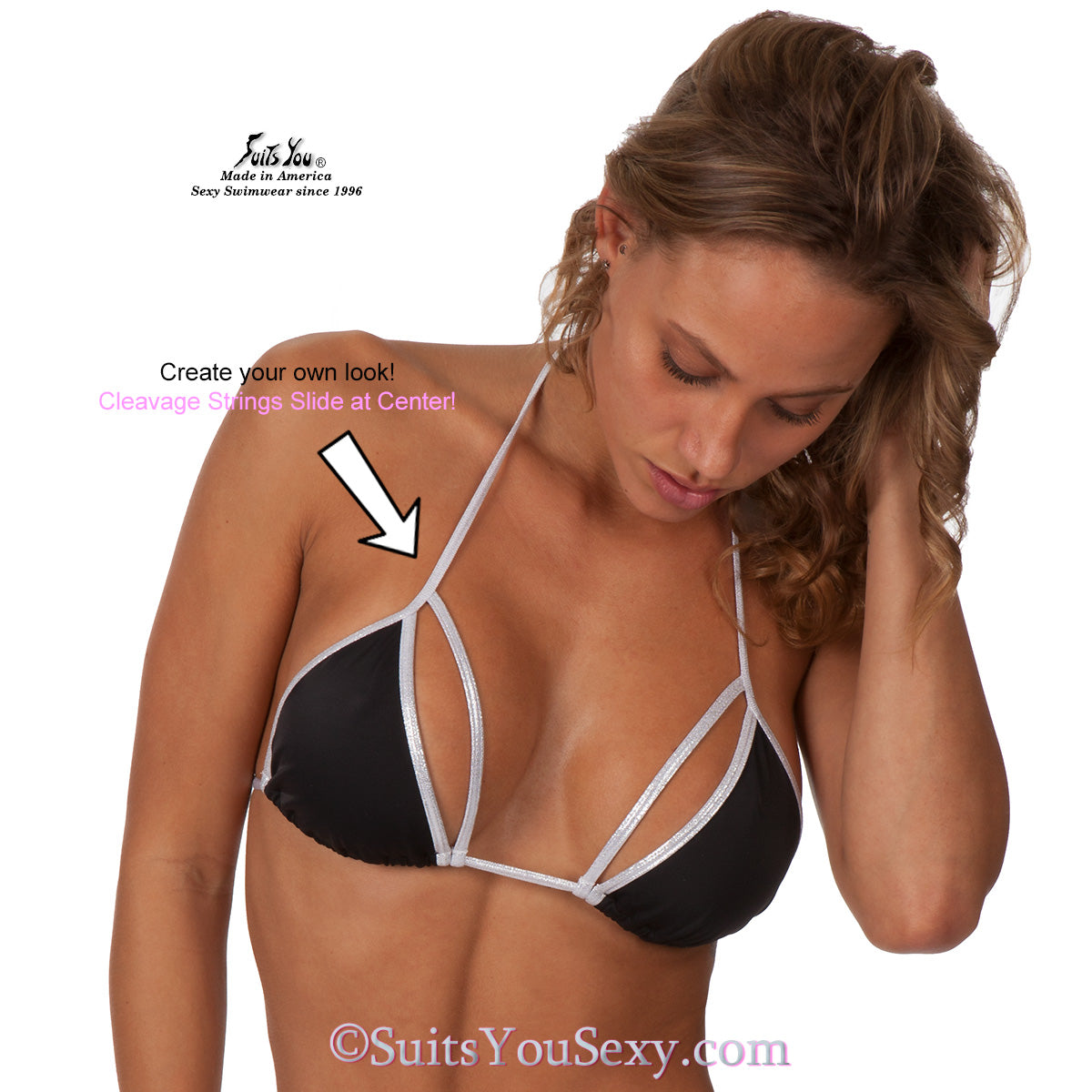 Double Strap Bikini with Butterfly bottom — manufactured in Clearwater, FL by designer Lucy