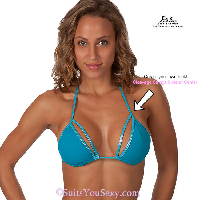 Double Strap Bikini with Butterfly bottom — back view — made in USA