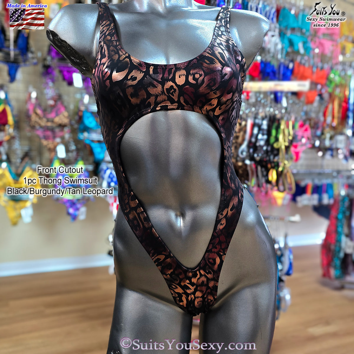 Front cutout one-piece side view — designed by Lucy