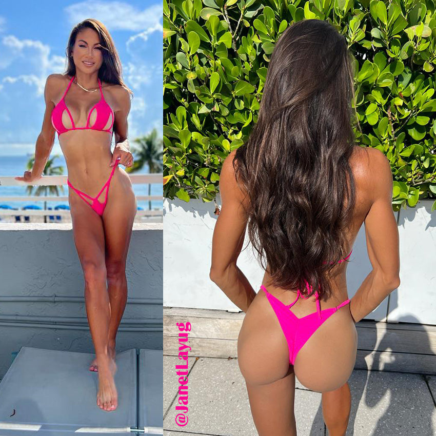 Double cutout adjustable bikini — American made swimwear