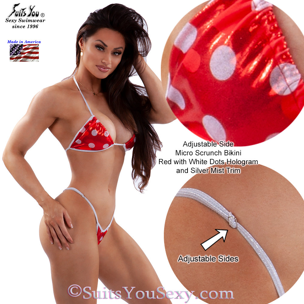 Adjustable micro scrunch bikini — designed by Lucy, SuitsYouSexy