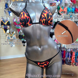 Flame Bikini with adjustable sides