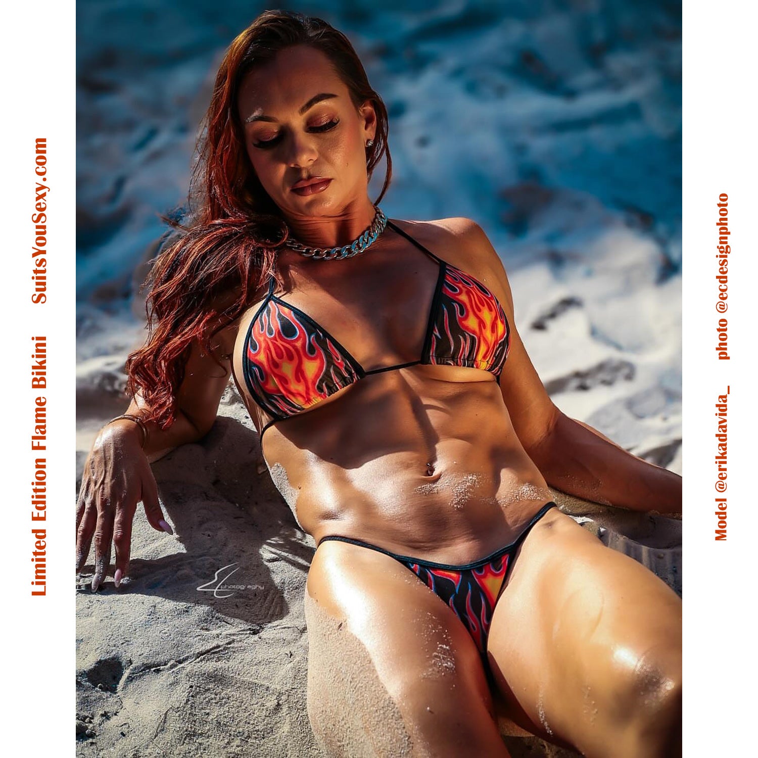 Micro scrunch bikini adjustable — manufactured in USA