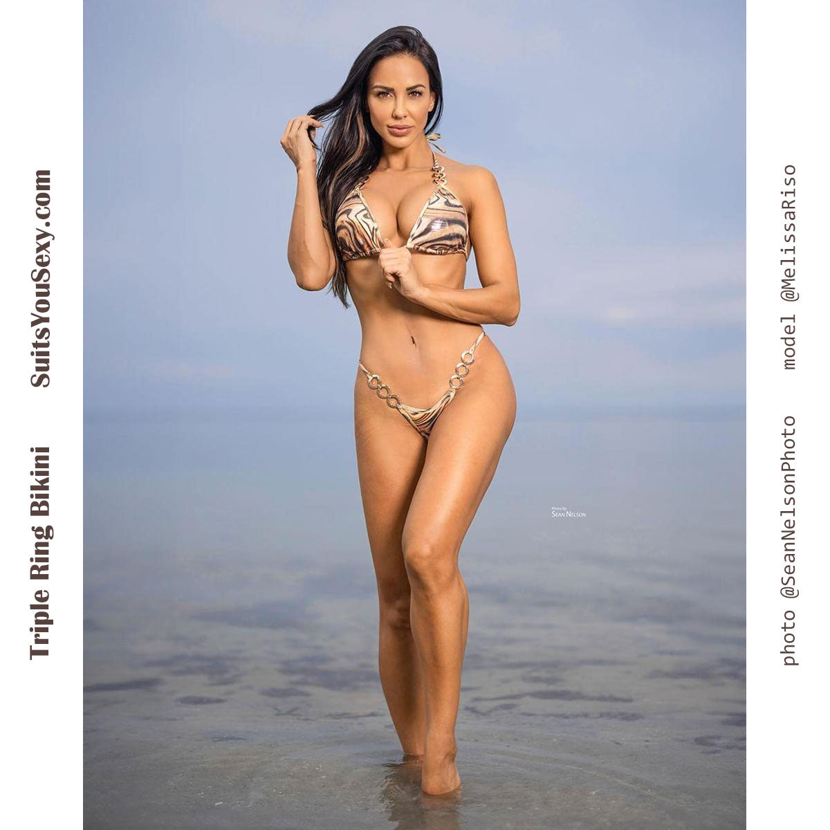 Micro scrunch bikini triple rings — designed by Lucy, SuitsYouSexy