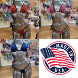 String Bikinis with a tie-side.