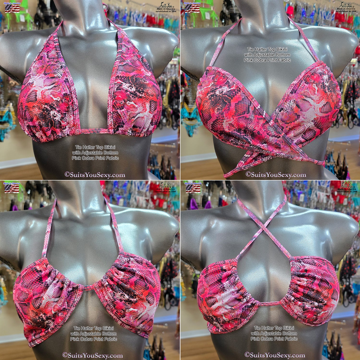 Creative ways to wear your Tie Halter Top Bikini.