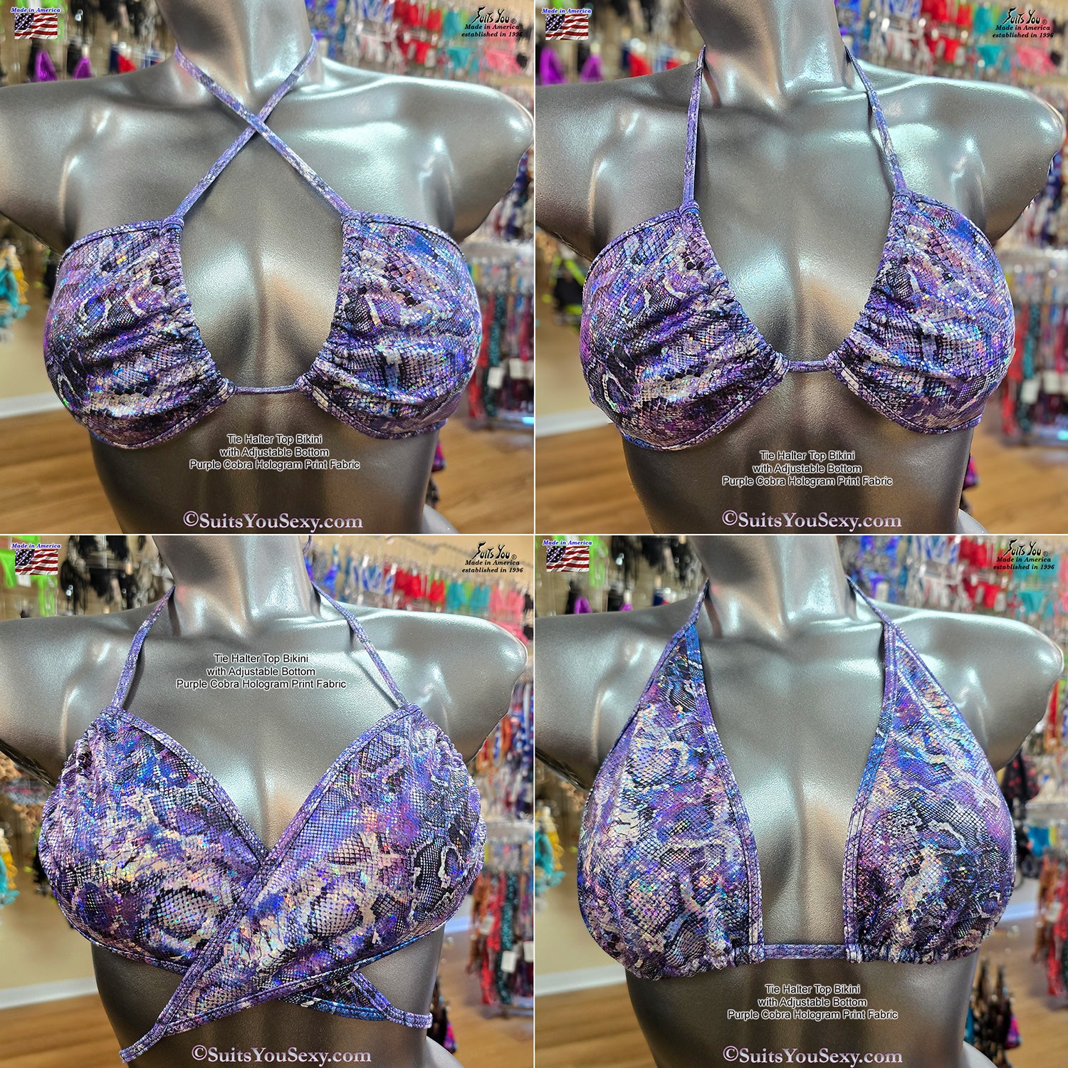 Get Creative with your Tie Halter Top Bikini