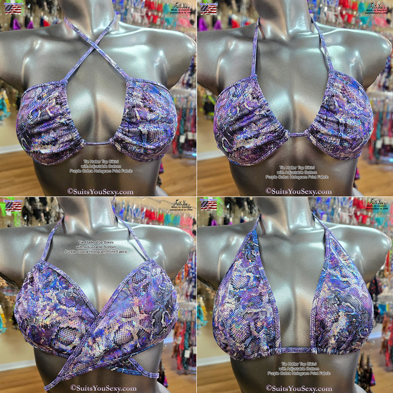 Get Creative with your Tie Halter Top Bikini