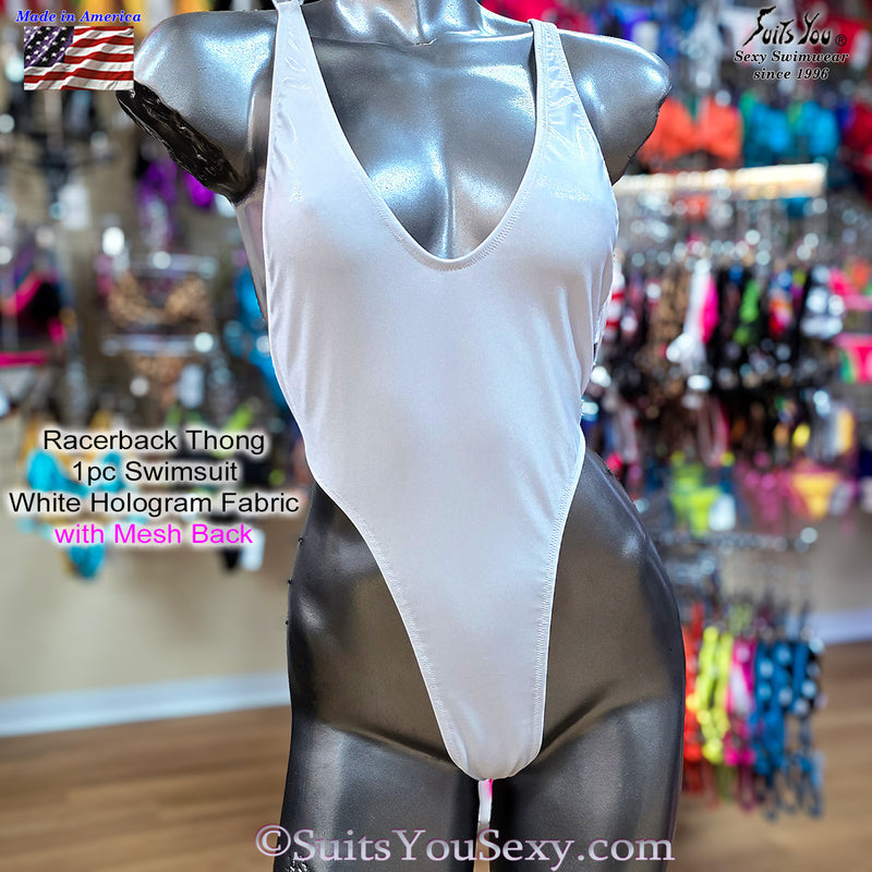 White Mesh Swimsuit