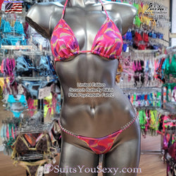 Limited Edition Scrunch Butterfly Bikini, Psychedelic