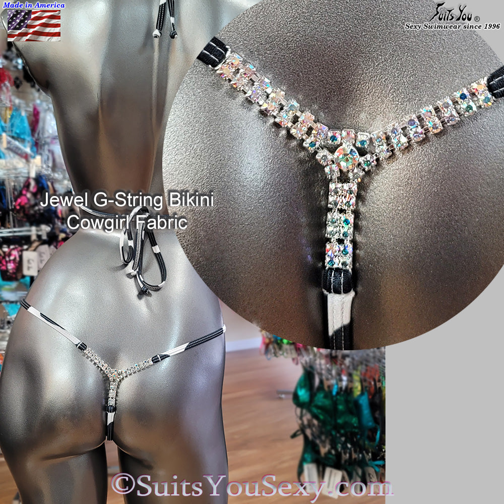 Jewel g-string bikini fifth color option, barely there style, made in Clearwater FL by Lucy