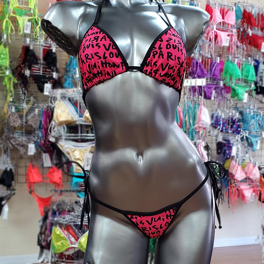 Micro Scrunch Bikini. Limited Edition Fabric, 