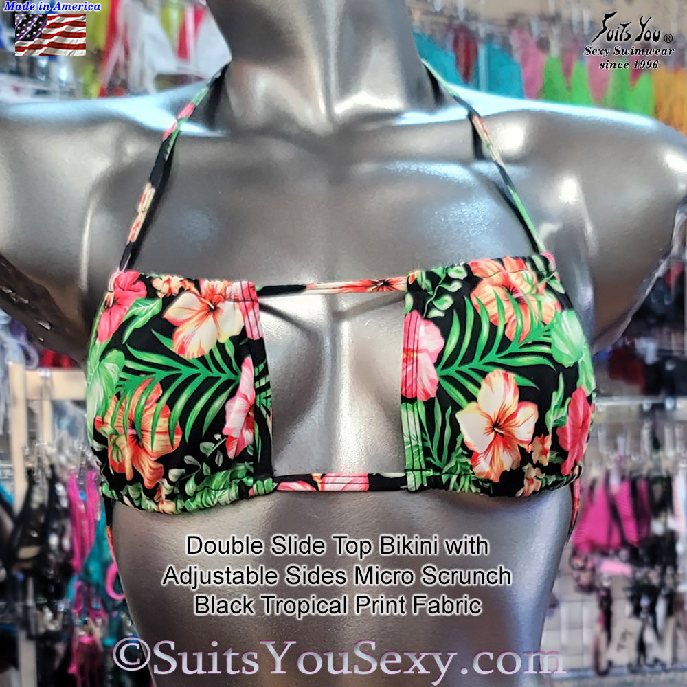 Unique Double Slide Top Bikini