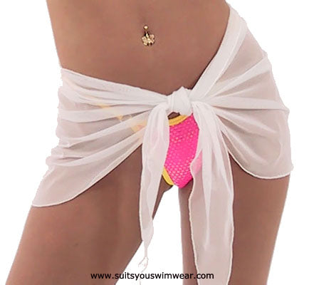 Mesh Sarong Cover-ups, 11 COLORS - Swimwear Accessory by Suits You Sexy, Manufactured in Clearwater, FL