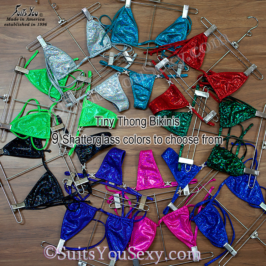 Tiny thong bikini hologram — sexy swimwear, SuitsYouSexy
