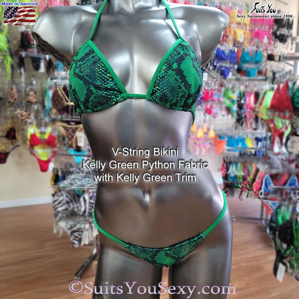 V-String Bikini – Print Fabrics - G-String Bikini Manufactured in Clearwater, FL